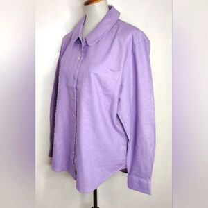 CAROL HORN LINEN BLEND BLOUSE NWT